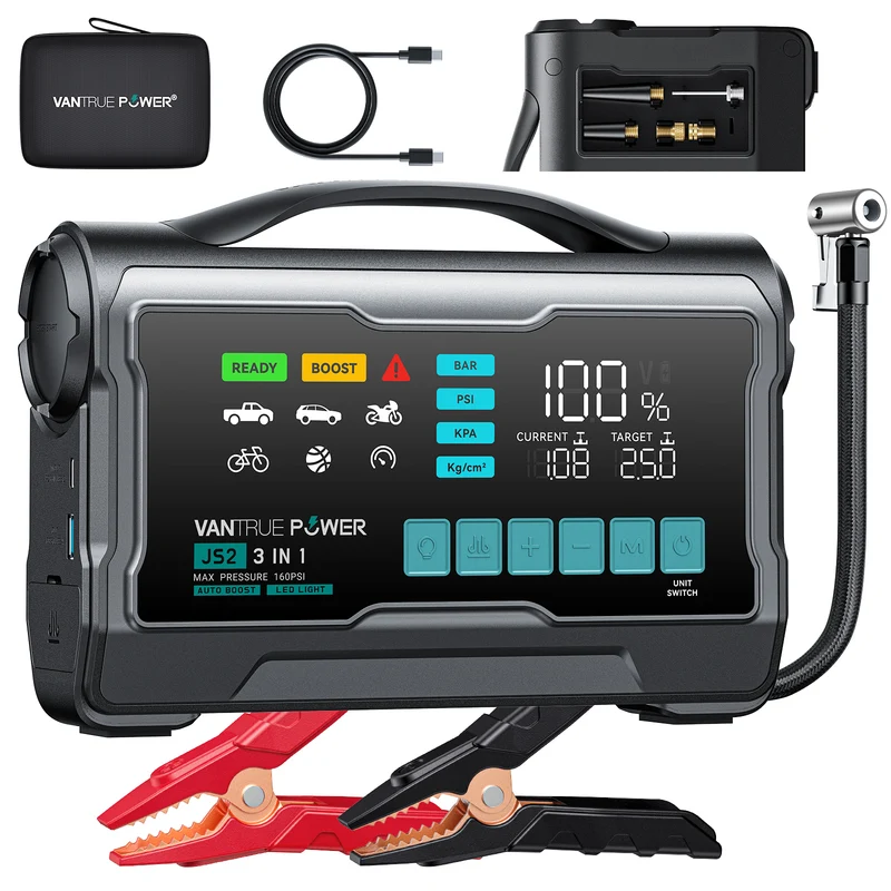 JS2 All-in-One Jump Starter & Air Compressor