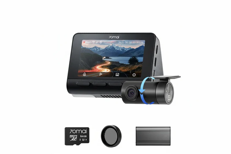 4K A800SE Bundle: Front Cam + Rear Cam + Memory Card + CPL Filter + Battery Pack + Hardwire Kit